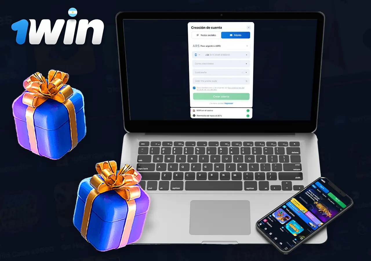 Información sobre cómo registrarse y obtener una bonificación en 1Win