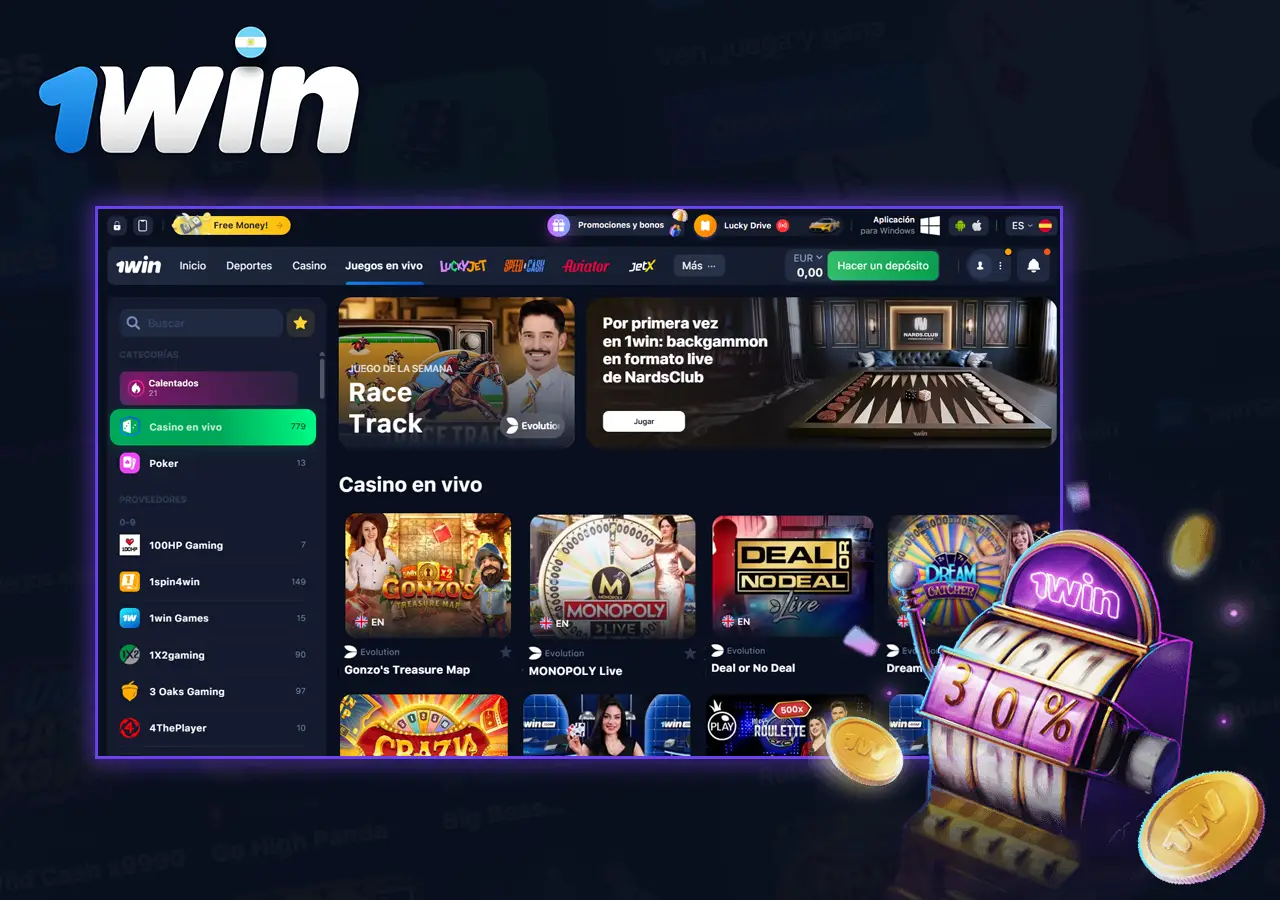 Información sobre Juegos de TV 1win